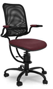 Ergonomic Renna +,bordová,čierna konštrukcia 687,60€