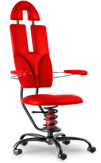 Stolička SpinaliS Pilot čierna, konštrukcia - červená - centrum zdraveho sedenia stolicky.xyz -2194,80€