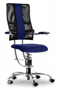 SpinaliS Hacker dynamica námornícka modrá, chrómová konštrukcia, 1 116 € - Centrum zdravého sedenia - stolicky.xyz