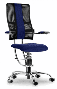 SpinaliS Hacker dynamica námornícka modrá, chrómová konštrukcia, 1 116 € - Centrum zdravého sedenia - stolicky.xyz